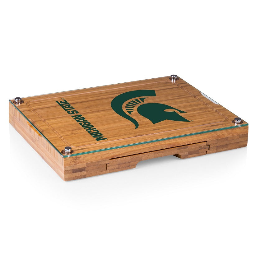 MSU Spartans Concerto Bamboo Cutting Board