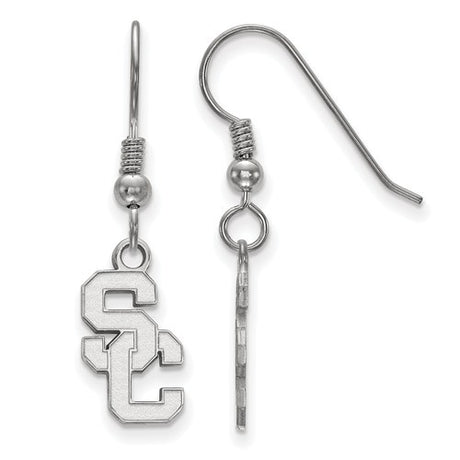 UNC Tar Heels Foot Sterling Silver Dangle Earrings
