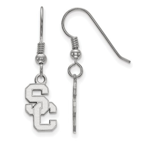 UNC Tar Heels Foot Sterling Silver Dangle Earrings
