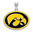 Indiana Hoosiers Enamel Sterling Silver Necklace