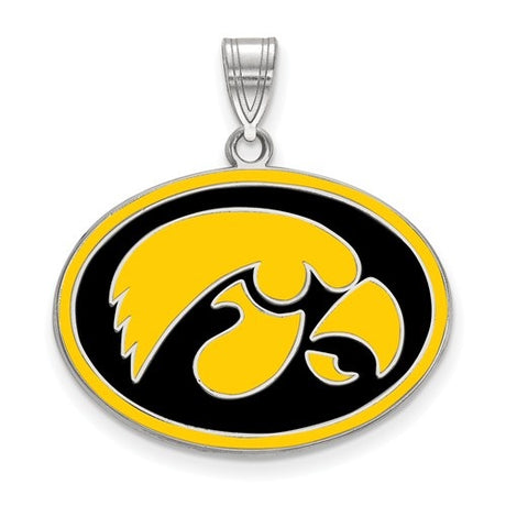 Indiana Hoosiers Enamel Sterling Silver Necklace