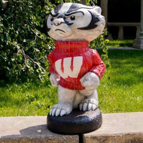 Wisconsin Badgers Mascot Garden Statue
