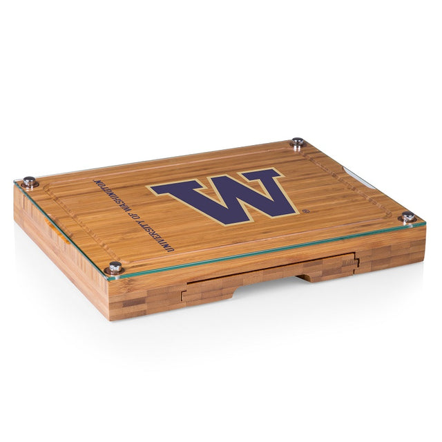 Washington Huskies Concerto Bamboo Cutting Board