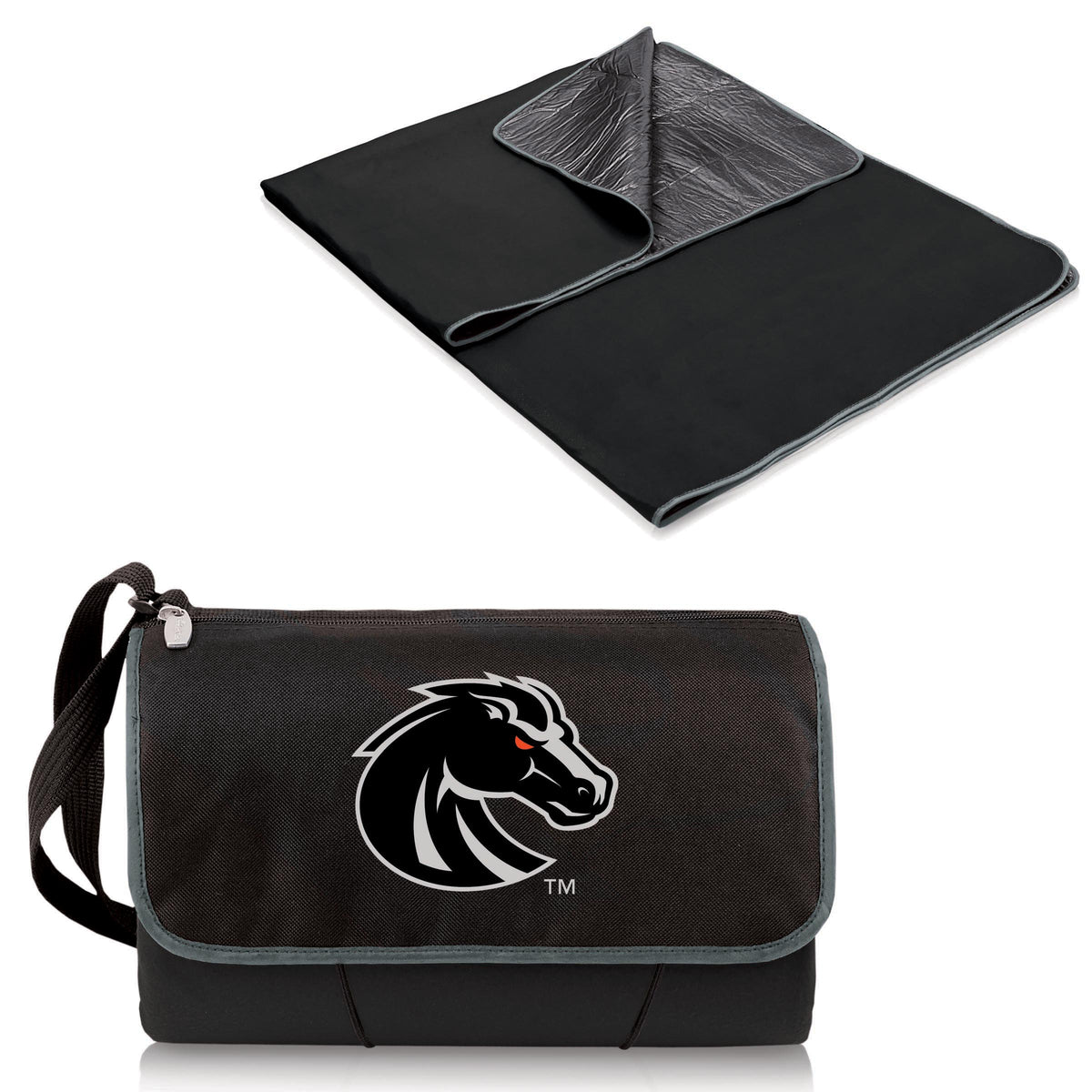 Boise State Broncos Outdoor Picnic Blanket and Tote - Black
