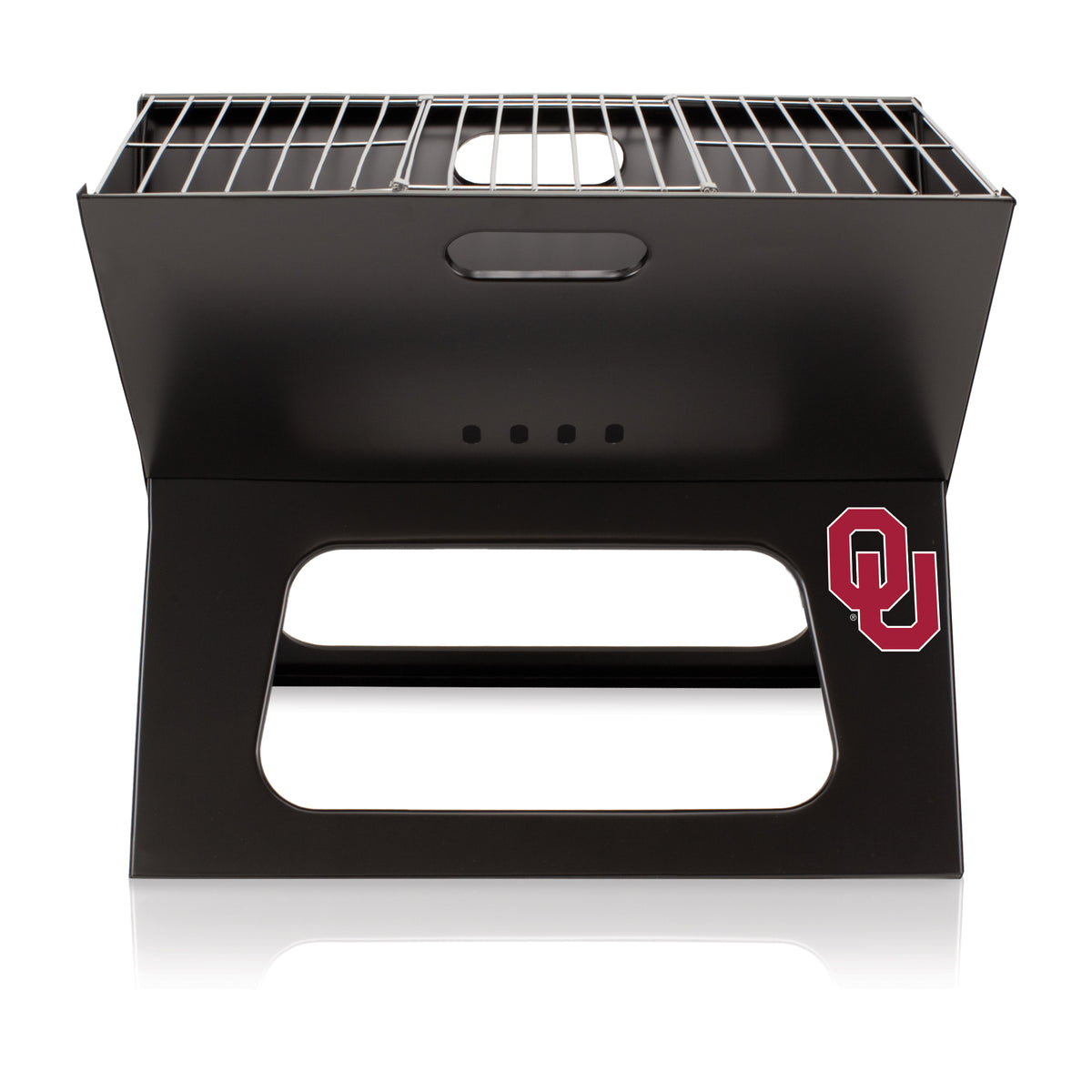 Oklahoma Sooners Portable Charcoal BBQ Grill