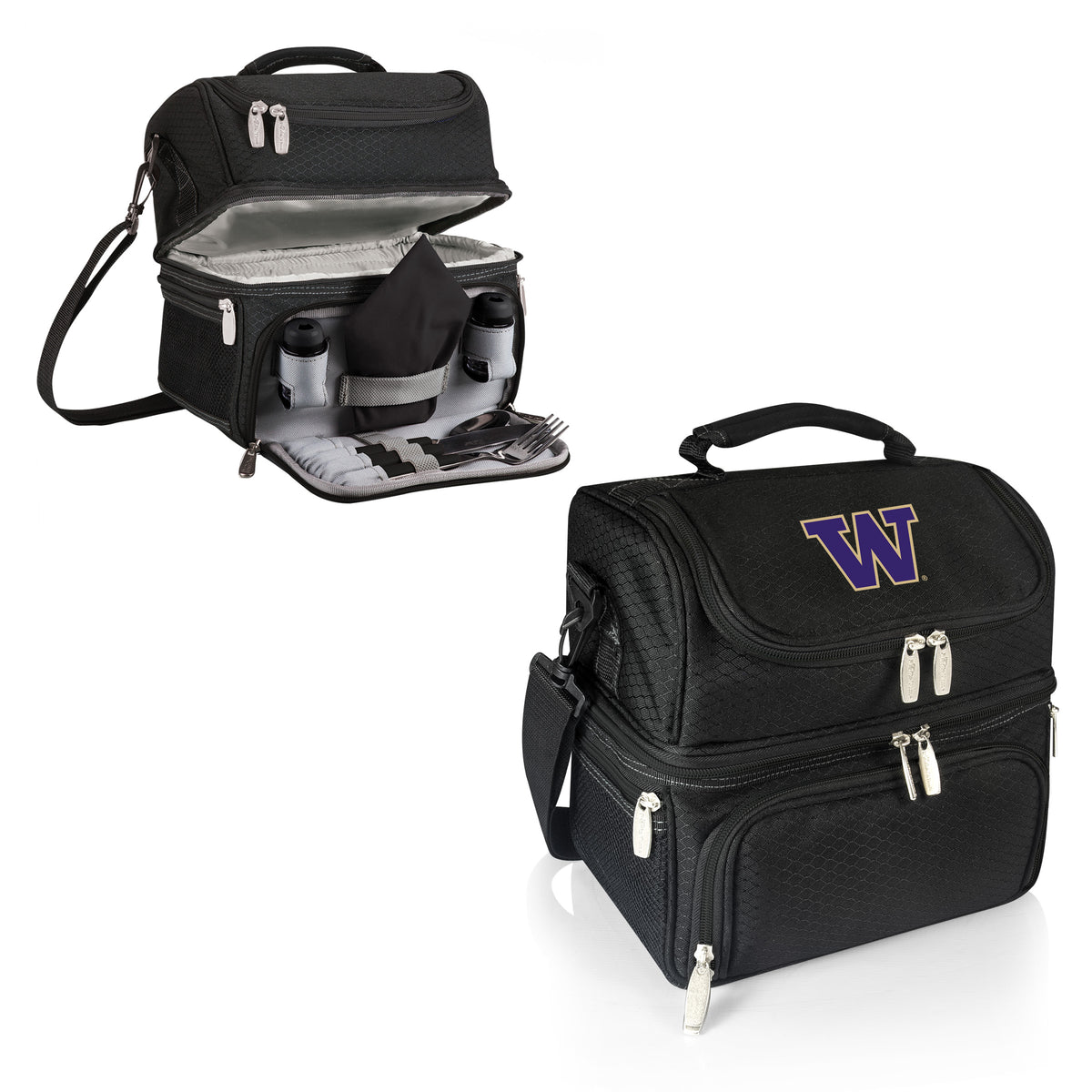 Washington Huskies Pranzo Lunch Cooler Bag - Black
