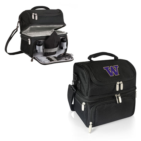 Washington Huskies Pranzo Lunch Cooler Bag - Black
