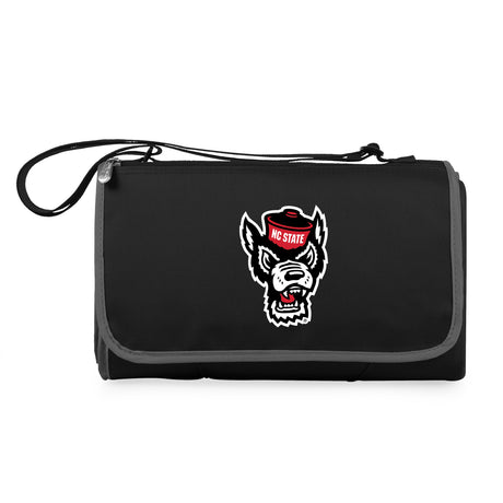 NC State Wolfpack Outdoor Picnic Blanket and Tote - Black