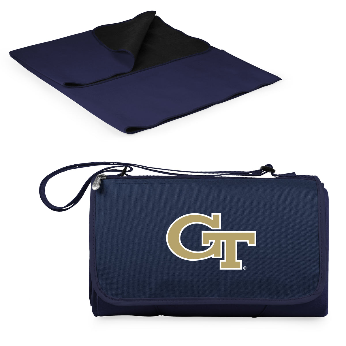 Georgia Tech Yellow Jackets Outdoor Picnic Blanket and Tote - Blue