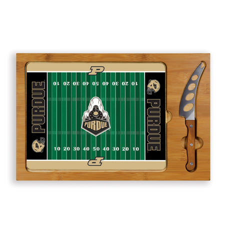Purdue Boilermakers Icon Glass Top Cutting Board & Knife Set