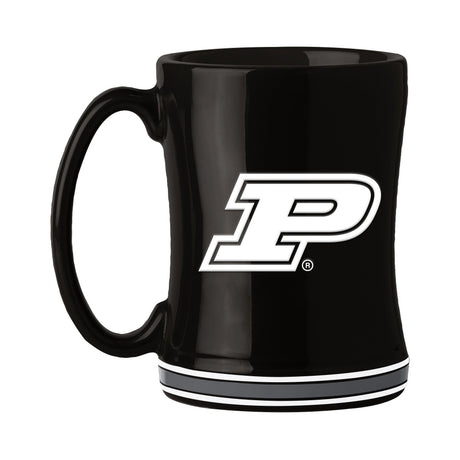 Purdue 14oz Black Tonal Relief Mug