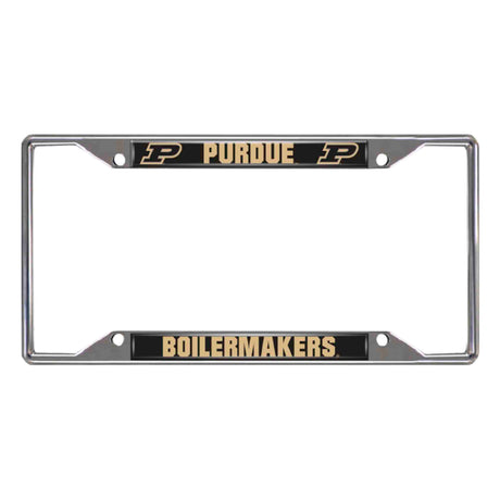 Purdue University Chrome License Plate Frame