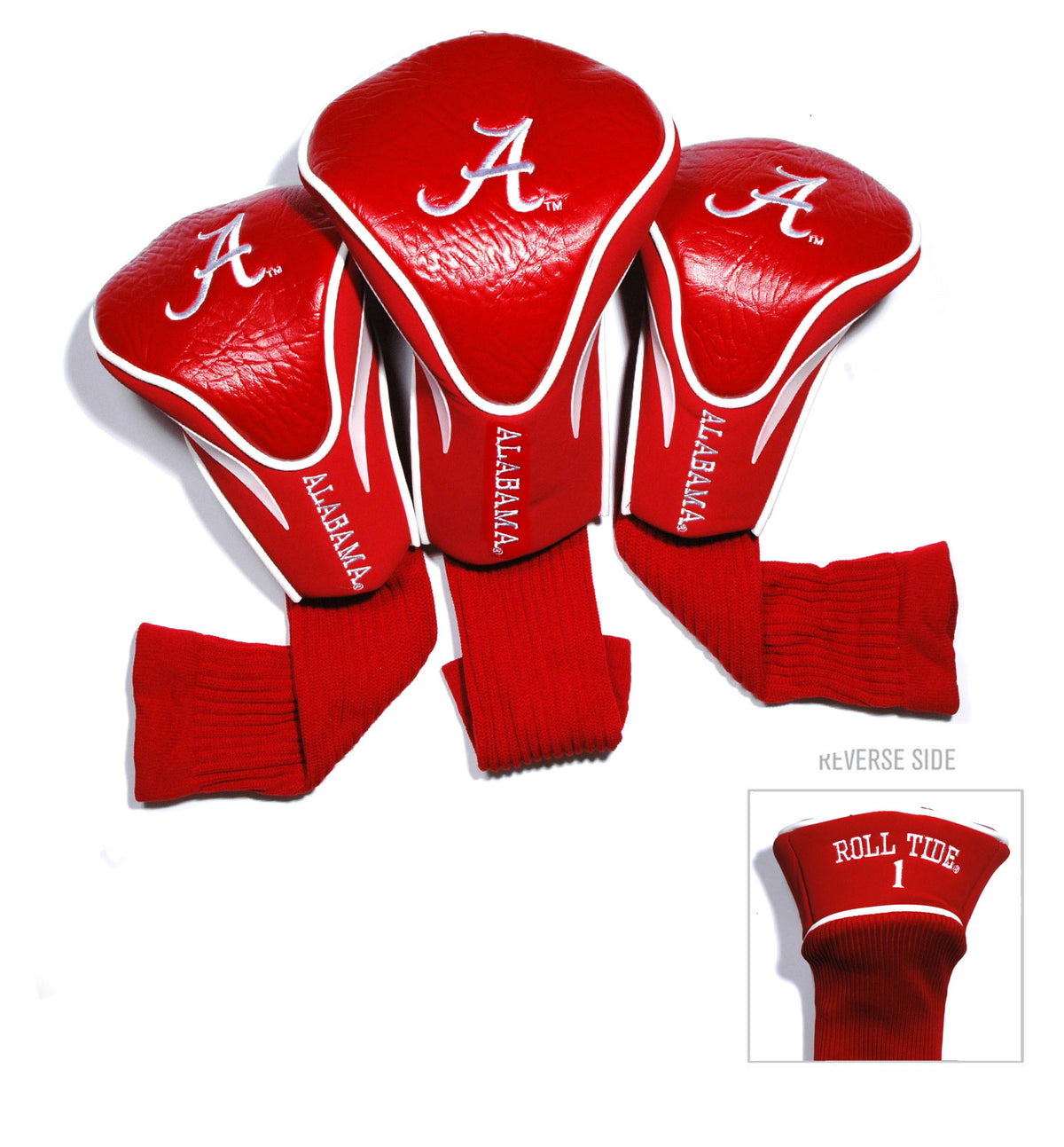 Alabama Crimson Tide 3 Pack Embroidered Contour Golf Headcovers