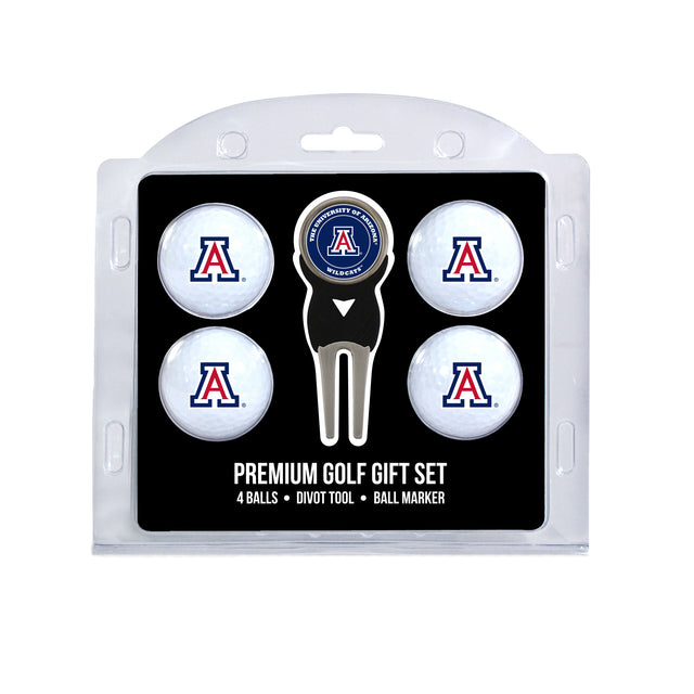 Arizona Wildcats 4 Golf Balls And Divot Tool Gift Set