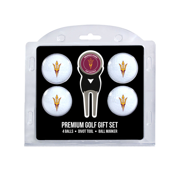 Arizona State Sun Devils 4 Golf Balls And Divot Tool Gift Set