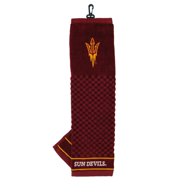 Arizona State Sun Devils Tri-Fold Embroidered Scrubber Golf Towel