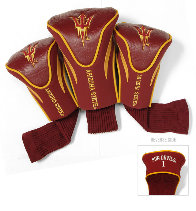 Arizona State Sun Devils 3 Pack Embroidered Contour Golf Headcovers