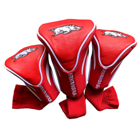 Arkansas Razorbacks 3 Pack Embroidered Contour Golf Headcovers