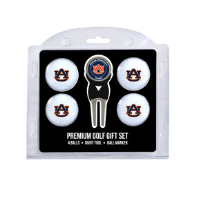 Auburn Tigers 4 Golf Balls And Divot Tool Gift Set