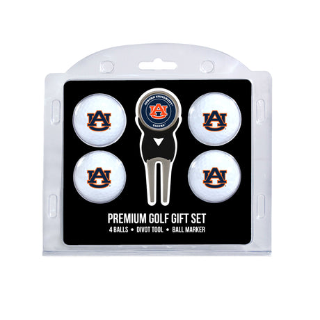 Auburn Tigers 4 Golf Balls And Divot Tool Gift Set