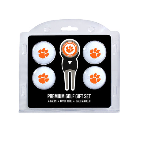 Clemson Tigers 4 Golf Balls And Divot Tool Gift Set