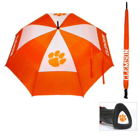 Clemson Tigers  Double Canopy Wind Proof Golf Umbrella