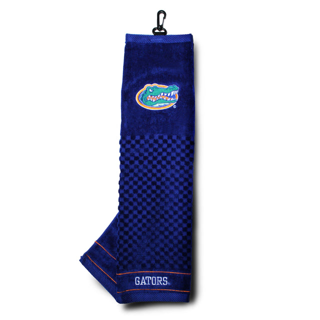 Florida Gators Tri-Fold Embroidered Scrubber Golf Towel