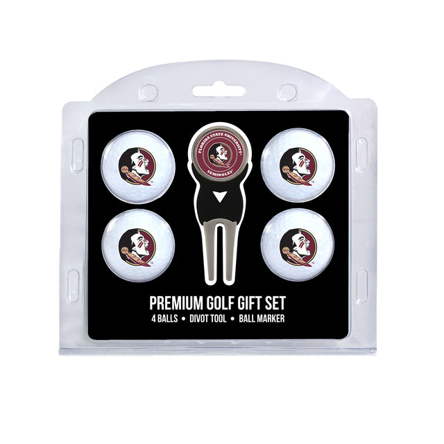 FSU Seminoles 4 Golf Balls And Divot Tool Gift Set
