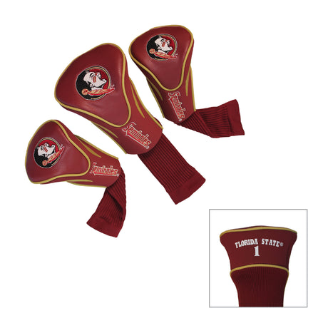 FSU Seminoles 3 Pack Embroidered Contour Golf Headcovers