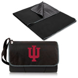 Indiana Hoosiers Outdoor Picnic Blanket and Tote - Black