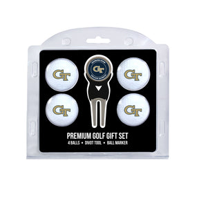 Georgia Tech Yellow Jackets 4 Golf Balls And Divot Tool Gift Set