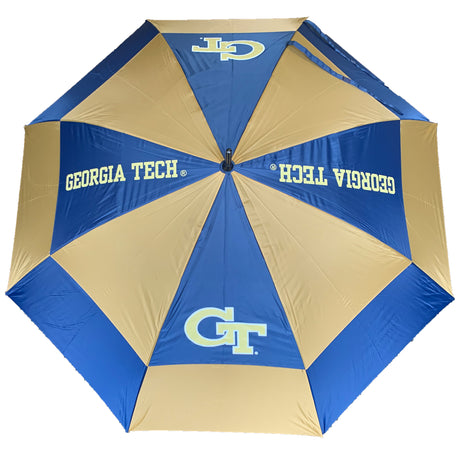 Georgia Tech Yellow Jackets  Double Canopy Wind Proof Golf Umbrella