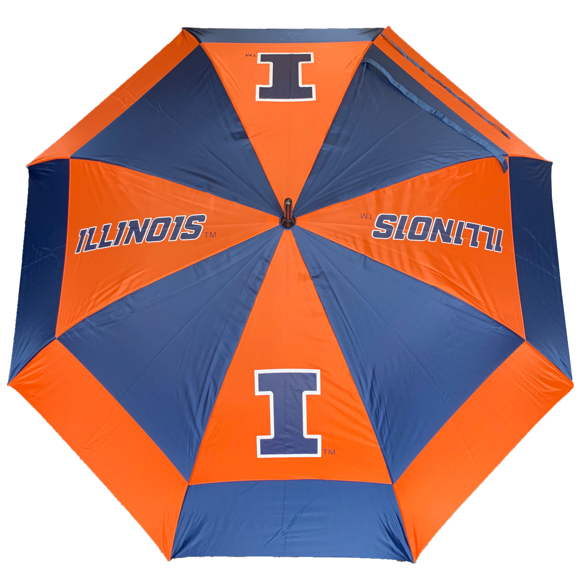 Illinois Fighting Illini  Double Canopy Wind Proof Golf Umbrella