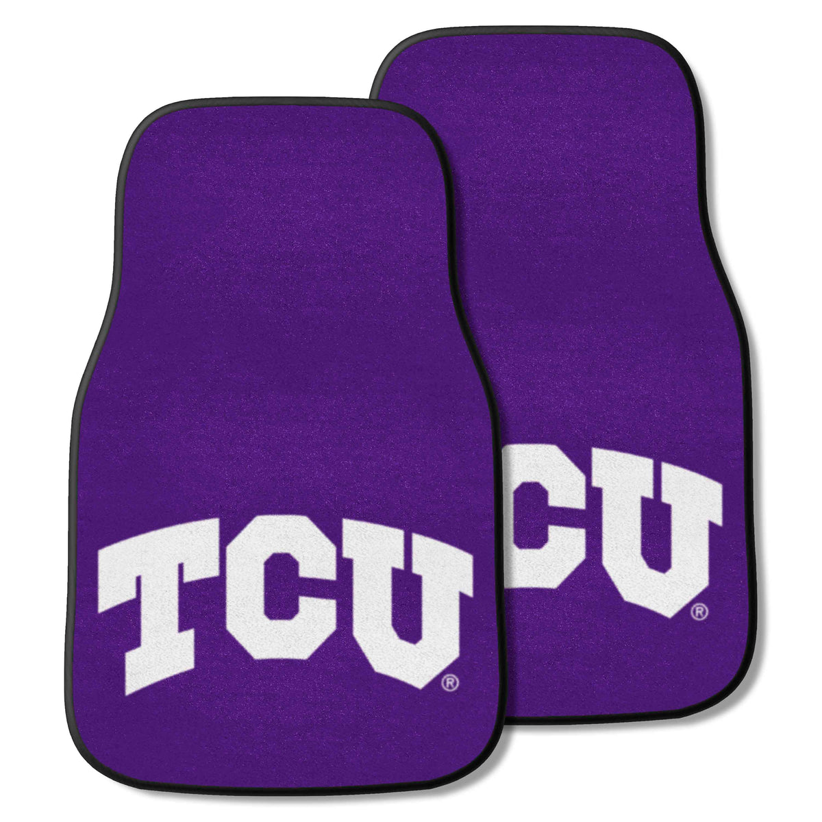 Texas Christian University  2-pc Carpet Car Mat Set - Logo Brands