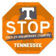 University of Tennessee Sign Stop Flat