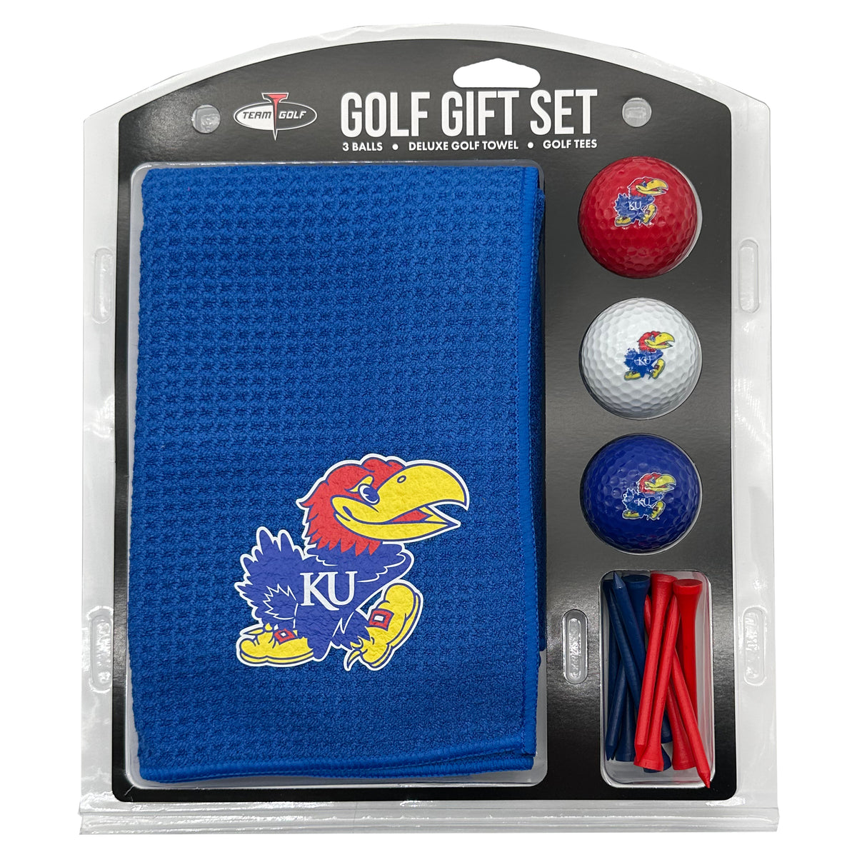 Kansas Jayhawks Microfiber Towel Golf Gift Set