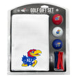 Kansas Jayhawks Microfiber Towel Golf Gift Set - White