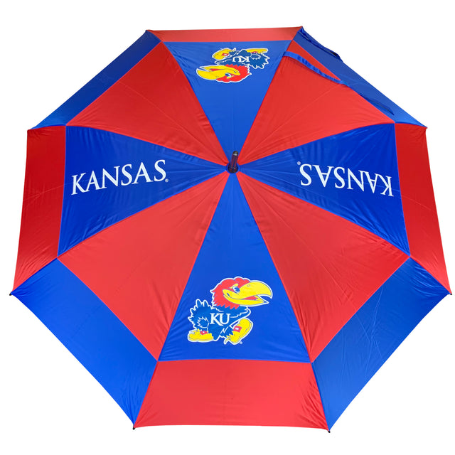 Kansas Jayhawks  Double Canopy Wind Proof Golf Umbrella