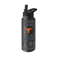 Texas 34oz Black Replay Quencher Bottle