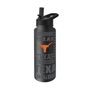 Texas 34oz Black Replay Quencher Bottle