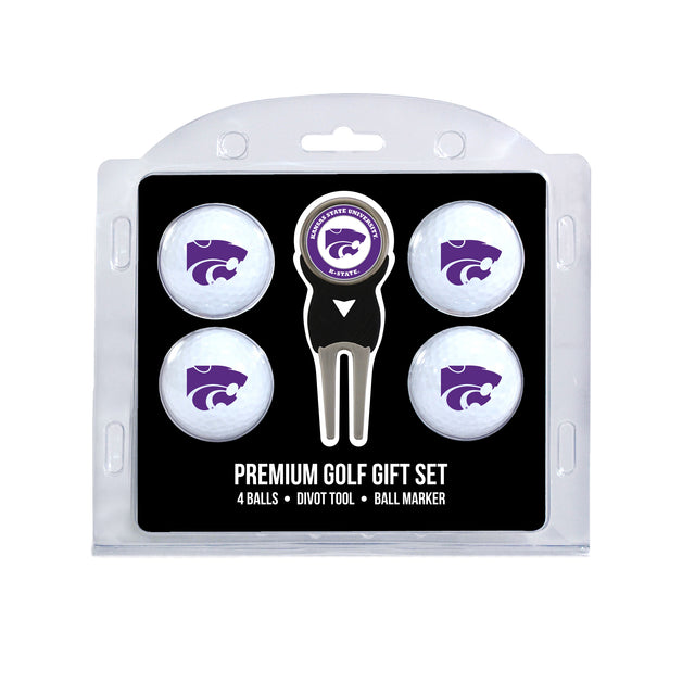 Kansas State Wildcats 4 Golf Balls And Divot Tool Gift Set