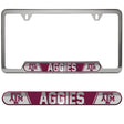 Texas A&M University Embossed License Plate Frame