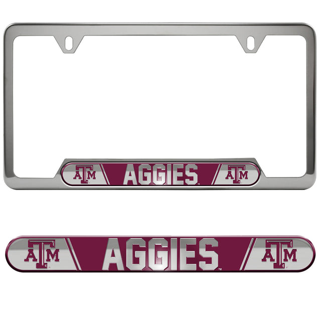 Texas A&M University Embossed License Plate Frame