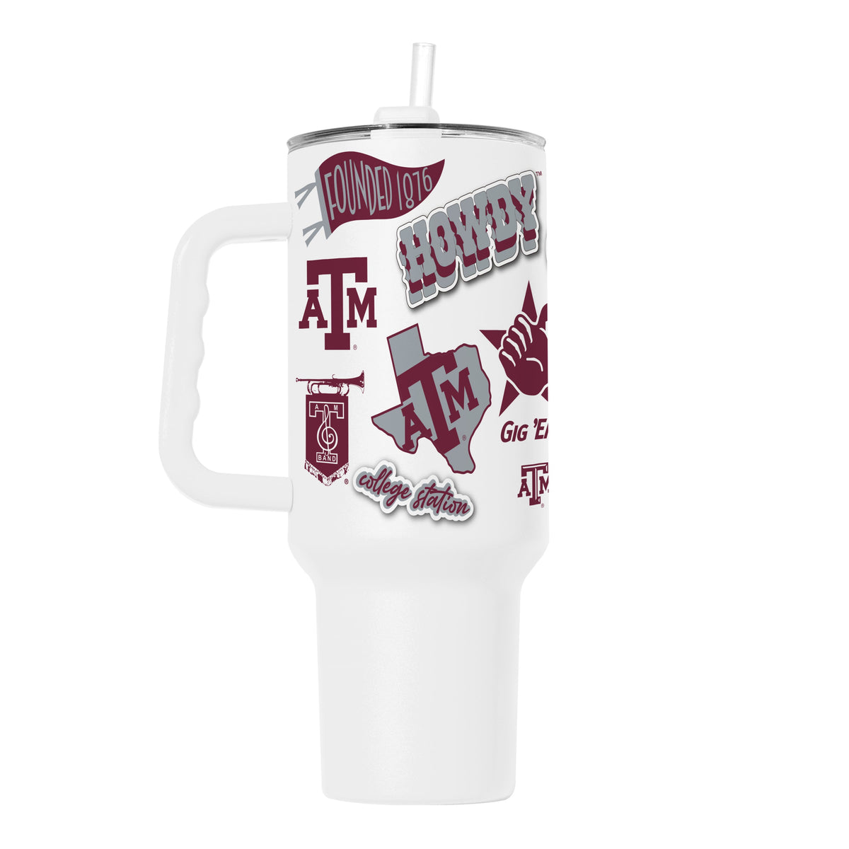 Texas A&M 40oz Native Powder Coat Tumbler - Logo Brands