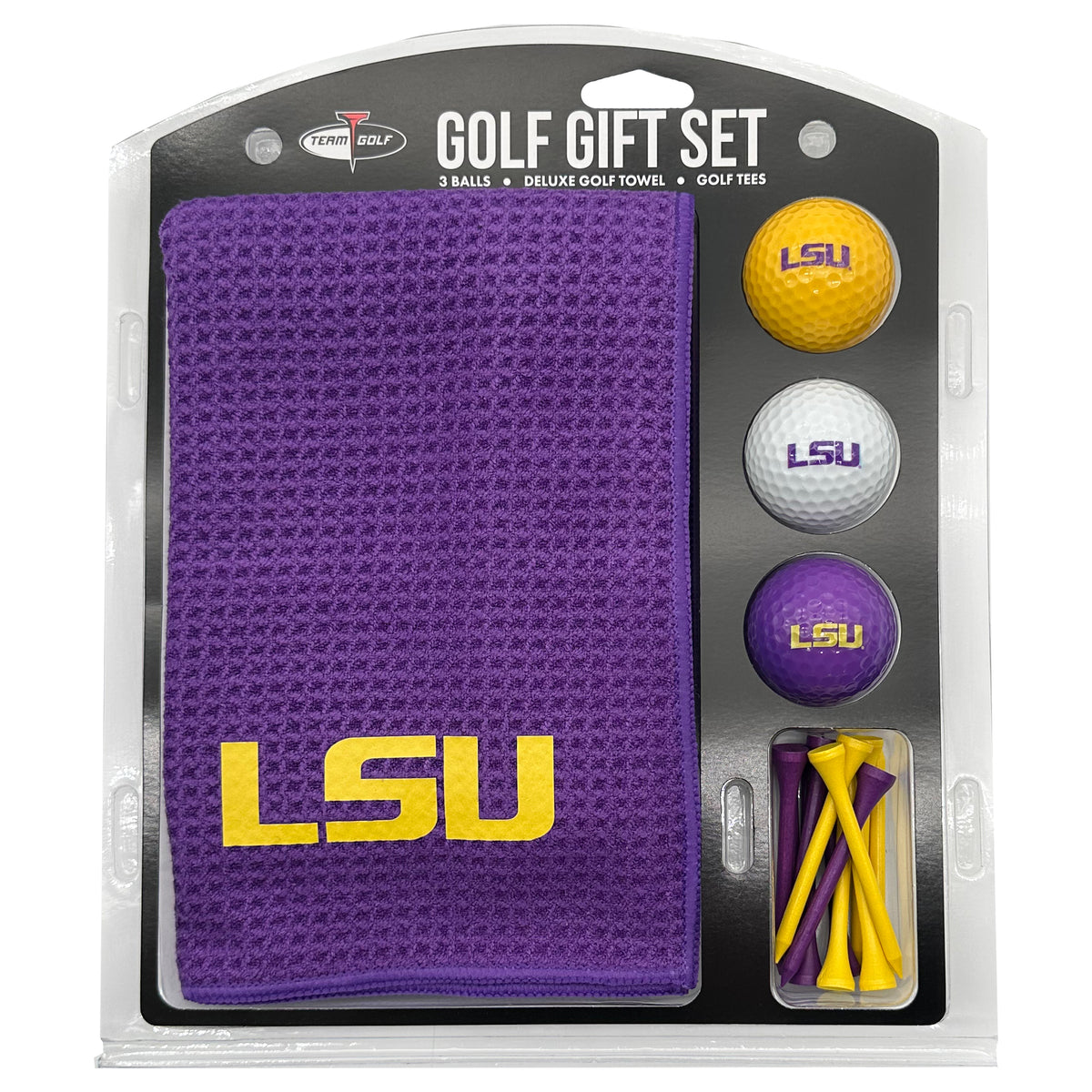 LSU Tigers Microfiber Towel Golf Gift Set