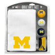 Michigan Wolverines Microfiber Towel Golf Gift Set - White
