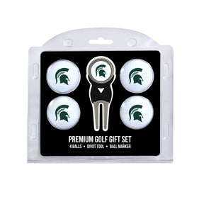 Michigan State Spartans 4 Golf Balls And Divot Tool Gift Set