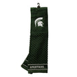 Michigan State Spartans Tri-Fold Embroidered Scrubber Golf Towel