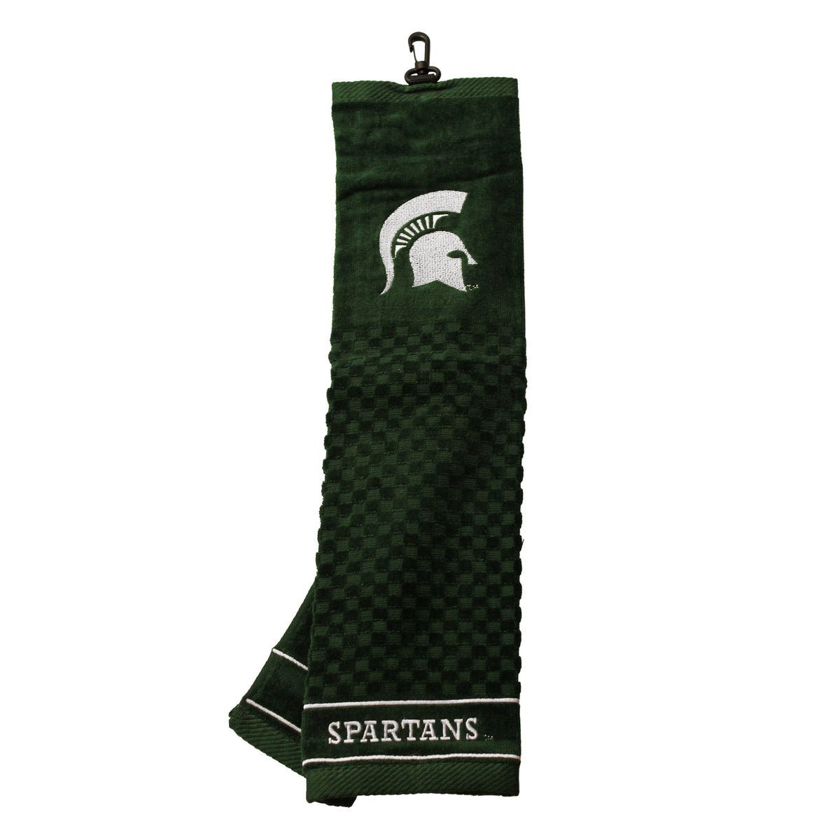 Michigan State Spartans Tri-Fold Embroidered Scrubber Golf Towel