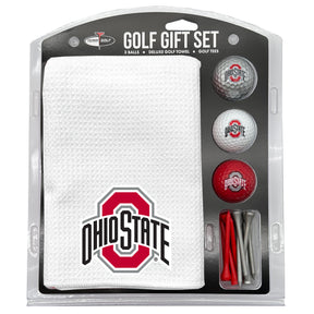 Ohio State Buckeyes Microfiber Towel Golf Gift Set - White